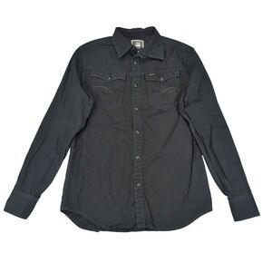 Men's Black Denim Shirt